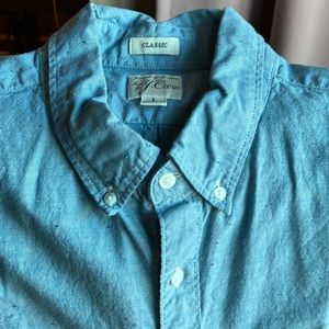 Men’s button-down sky blue shirt, L